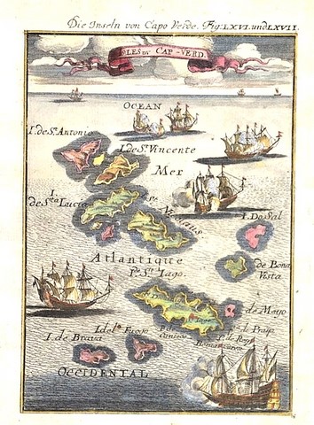 Allain Manesson Mallet - Die Inseln von Capo Verde 1684
